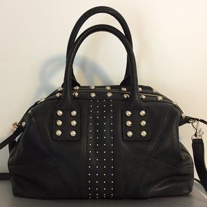 Black Studded GUESS Satchel
